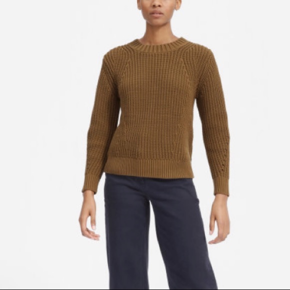 Everlane Sweaters - Everlane The Texture Cotton Crew size small